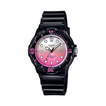 Casio Standard นาฬิกาข้อมือผู้หญิง สายเรซิ่น รุ่น LRW-200H-4EVDR (Ash Pink)