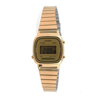 Casio Standard นาฬิกาข้อมือผู้หญิง สายสเตนเลส รุ่น LA670WGA-9DF - สีทอง