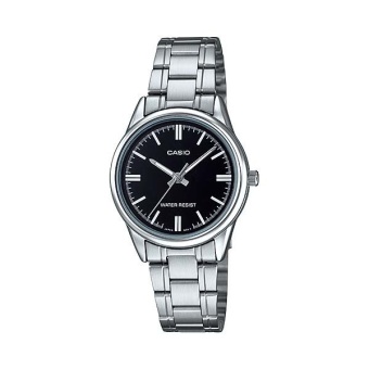 Casio Standard นาฬิกาข้อมือสุภาพสตรี สายสแตนเลส รุ่น LTP-V005D-1AUDF - สีเงิน