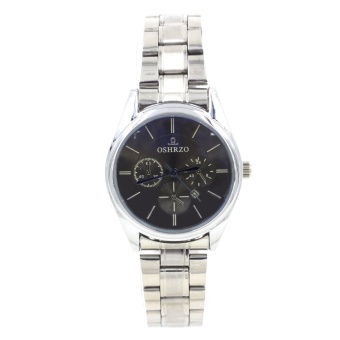 OSHRZO Date Quartz นาฬิกาข้อมือผู้หญิง ระบบวันที่ รุ่น WP8084 (Silver/Blue)