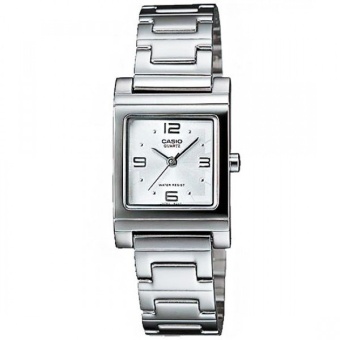 Casio นาฬิกาข้อมือผู้หญิง สายแสตนเลส รุ่น LTP-1237D-7A - สีเงิน