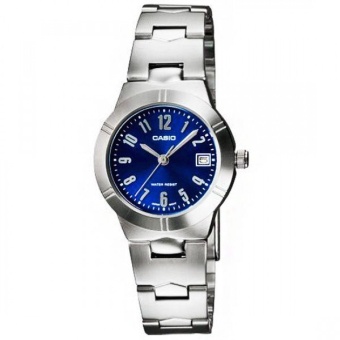 Casio นาฬิกาข้อมือ รุ่น LTP-1241D-2A2 (Silver/Blue)