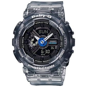 Casio Baby-G นาฬิกาข้อมือผู้หญิง สายเรซิ่น รุ่น BA-110JM-1A - สีดำใส