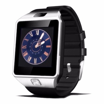 DZ09 Smart Watch Bluetooth Touch Screen for Android and iOS(silver black） - intl
