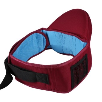 1Pc Adjustable Infant Toddler Front Carrier Walkers Baby Waist Belt Hold Hip Seat (#2 Burgundy) - intl