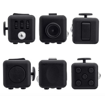iremax Fidget Cube Relieves Stress And Anxiety For Children And Adults Anxiety Attention Toy, Black