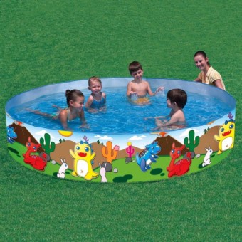 Bestway Pool สระน้ำขอบตั้ง ลายไดโนเสาร์ 6 ฟุต 183x38cm. รุ่น 55022