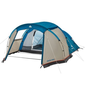 Quechua เต๊นท์ ARPENAZ FAMILY 4 นอนได้สี่คน ( สีน้ำเงิน-เทา )