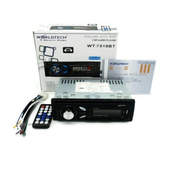 WORLDTECH เครื่องเล่นสำหรับรถยนต์ เล่นเฉพาะ USB SD CARD FM AUX มี BLUETOOTH ในตัว WT-7519BT