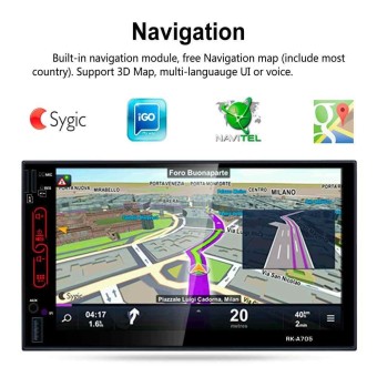 7 inch Android 6.0 Car Radio Stereo Bluetooth 2 Din Mirror Link OBD2 GPS Wifi - intl