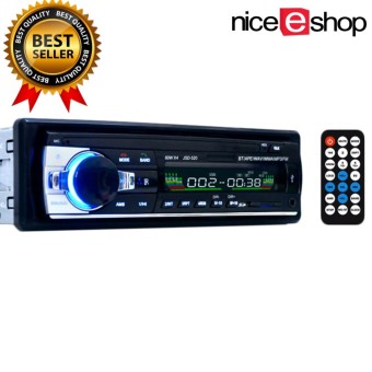 niceEshop Wireless Bluetooth Car Audio Stereo Single DIN 12V FM Receiver With Remote Control,In-Dash Car MP3 Player Support Aux Input TF Card USB - intl